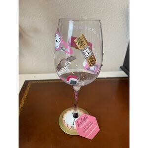 NWT Lolita Wine Glass It’s 5’Oclock Somewhere